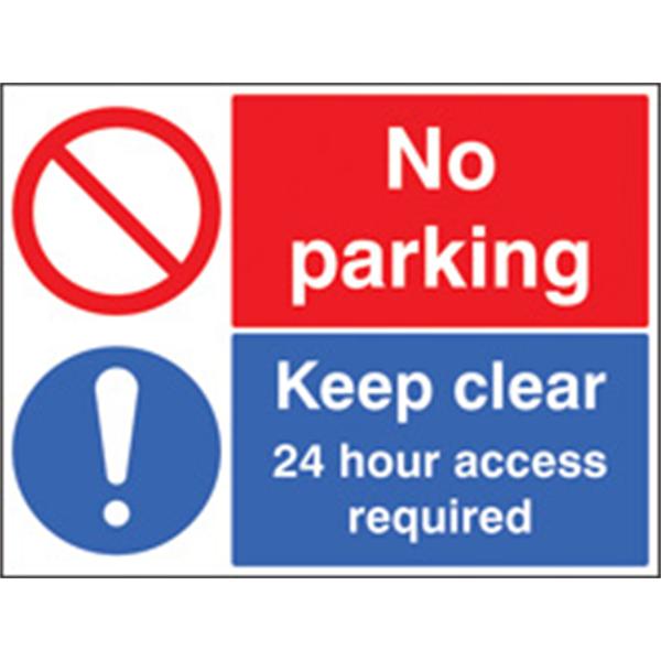 No Parking/Keep Clear Prohibition Sign