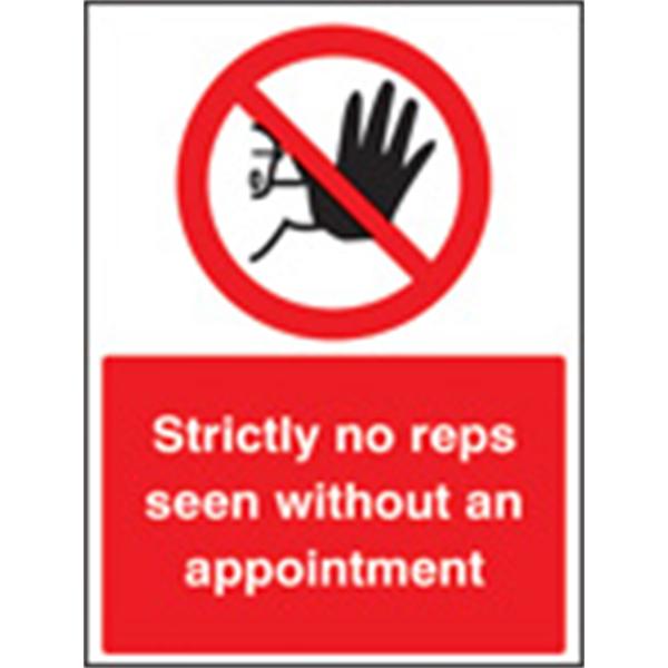 Strictly No Reps Without Appointment