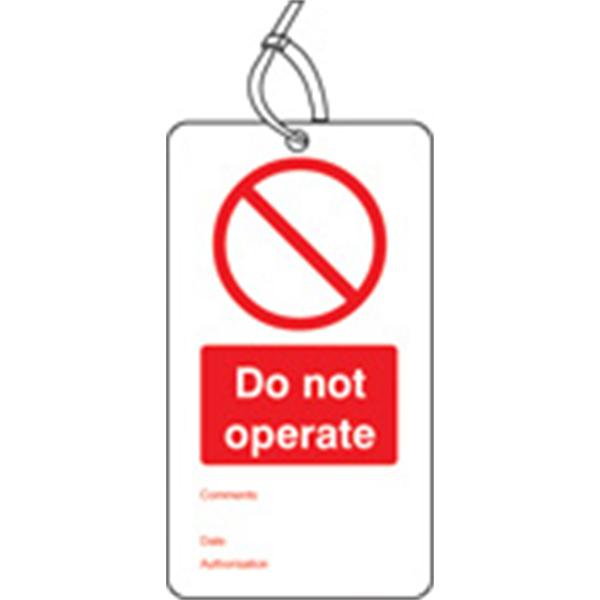 Prohibition Safety Tags