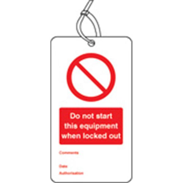 Prohibition Safety Tags