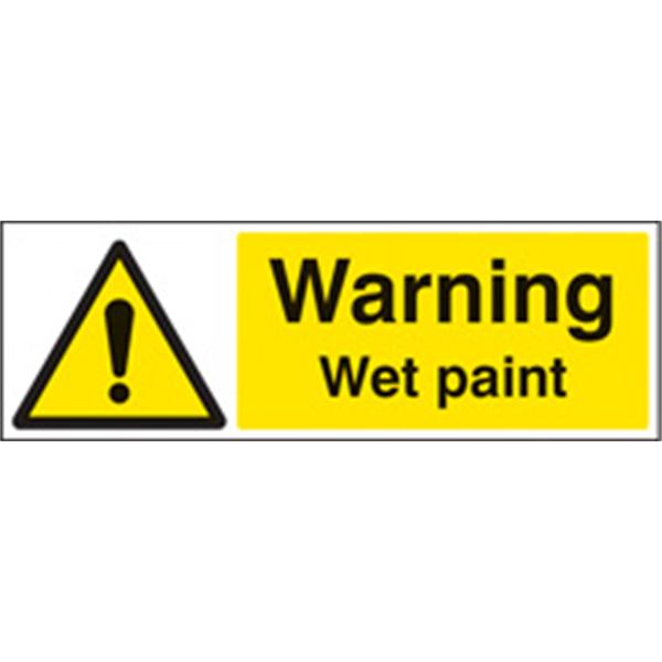 Wet Paint Warning Sign