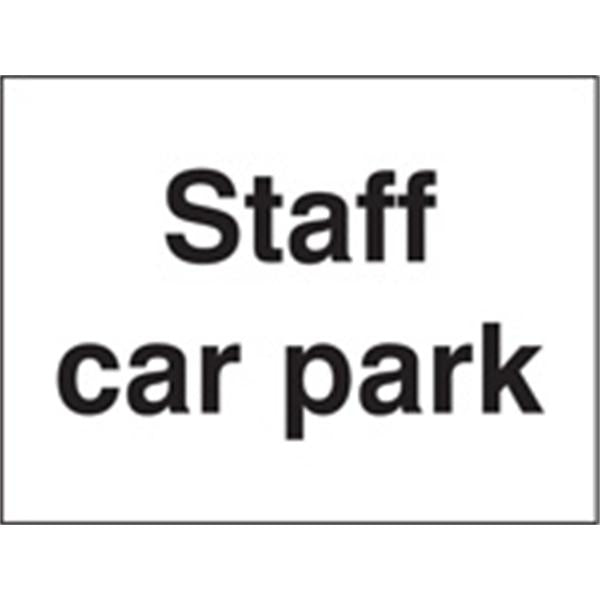 Staff Car Park Sign