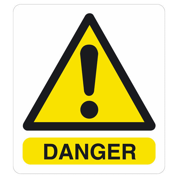 Danger 600 x 400mm sign