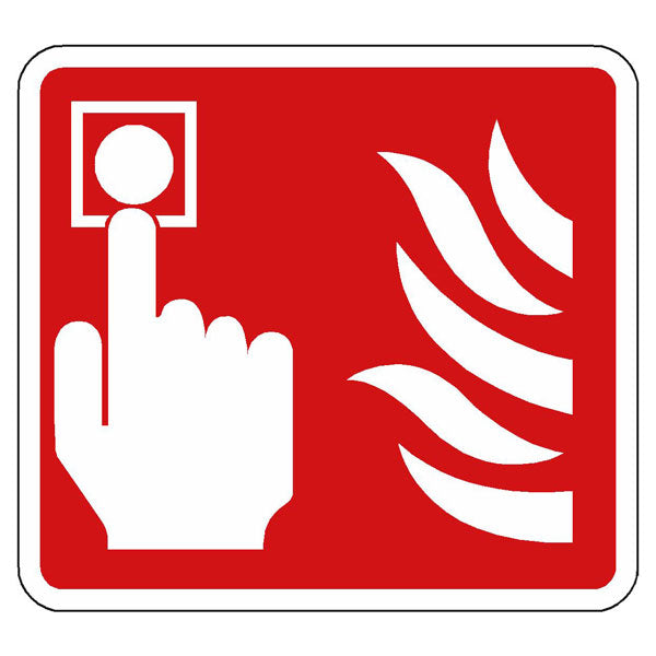 Fire Symbol Only Fire Alarm 200 x 200mm sign