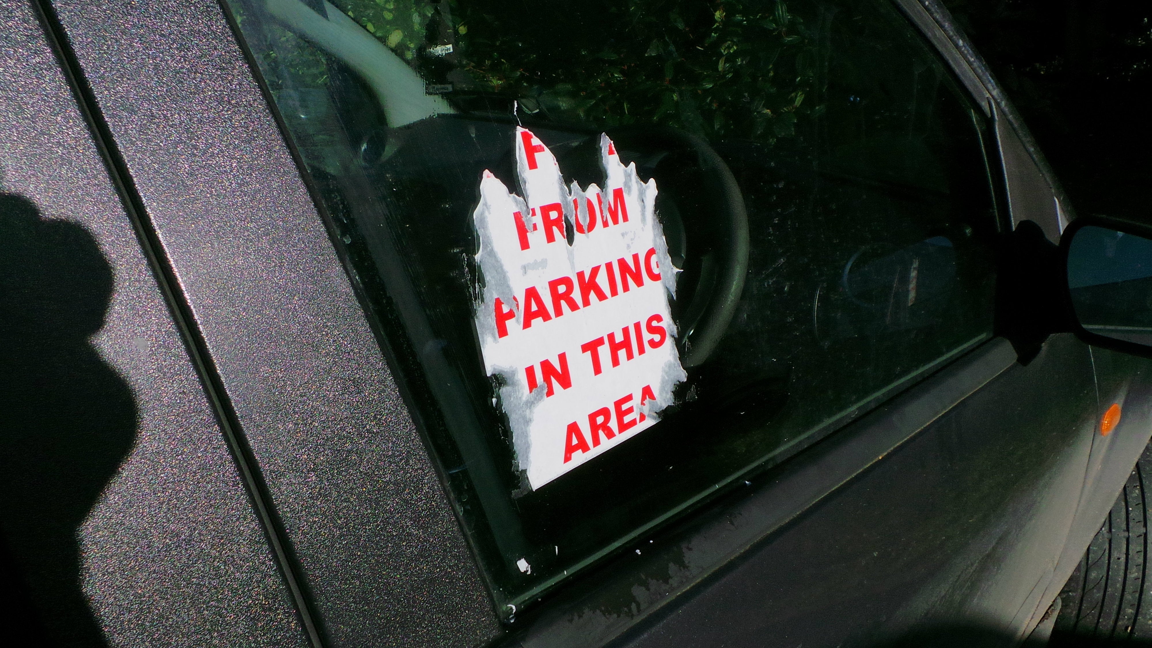 No Parking Stickers - Extreme Adhesive