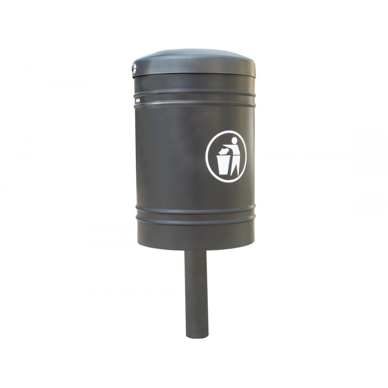 procity post mounted litter bin
