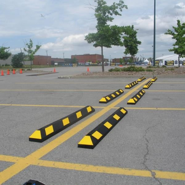 Park It 1800mm Rubber Wheel Stop (Yellow)