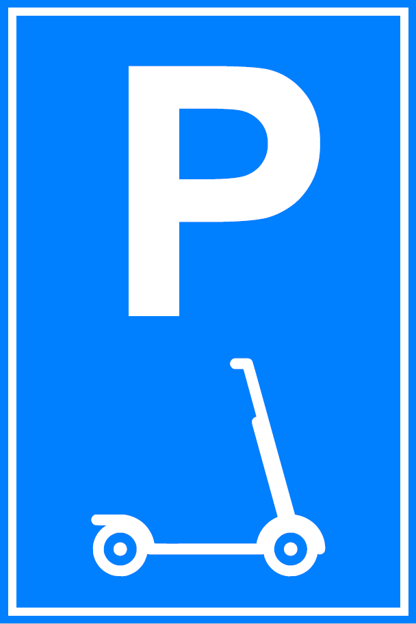 Scooter Parking Sign