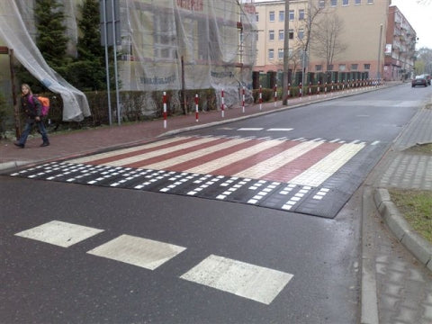 XPT - Modular Rubber Pedestrian Crossing Speed Table