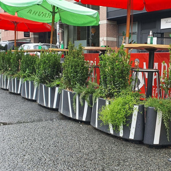 Zebra® | Planter Cycle Lane Separator