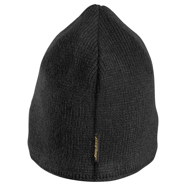 Snickers Workwear beanie with logo tab at the back"