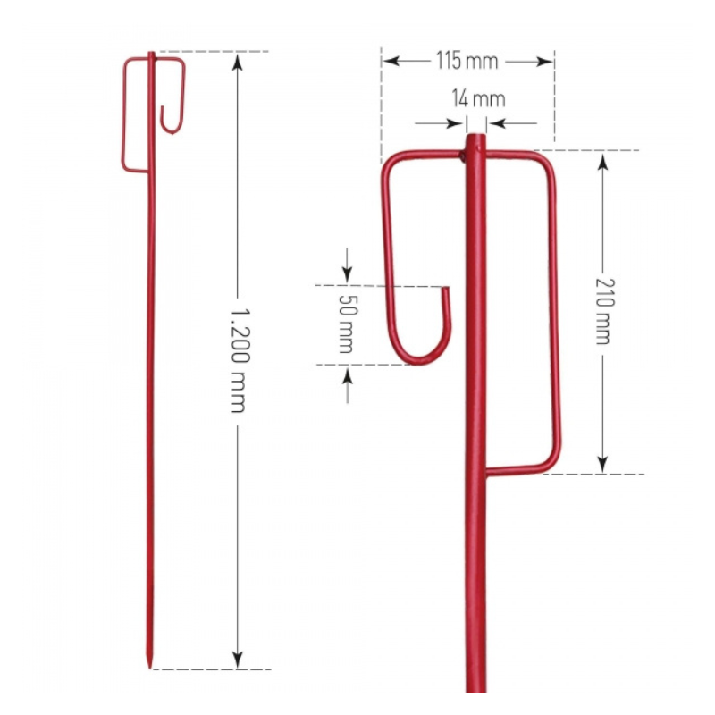 Barrier Tape Stands 1200mm