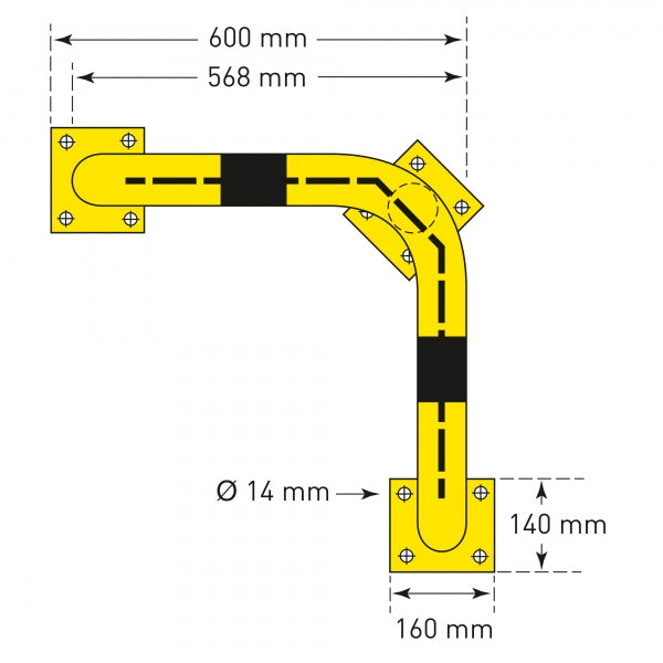 Black Bull Corner Protection Guard - Under-Run Protection