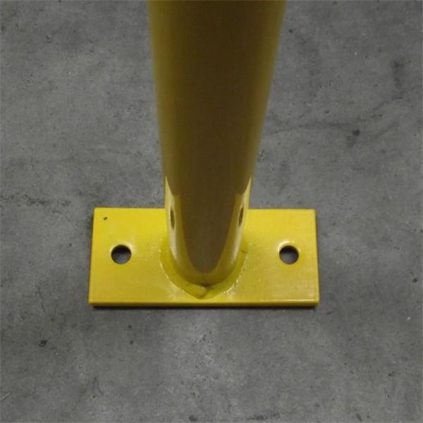 Steel hoop guard base plate with pre-drilled holes