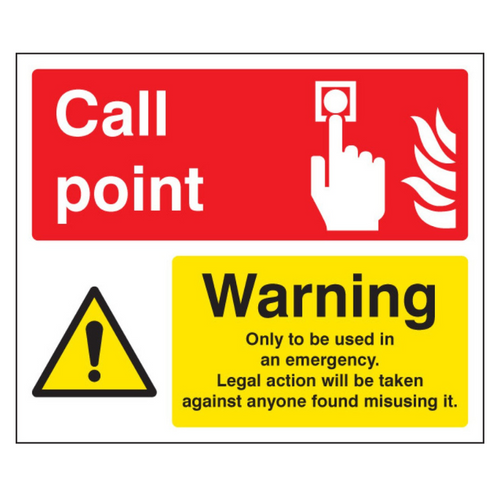 Call Point Sign Soft Call Point / Warning Sign | Pittman