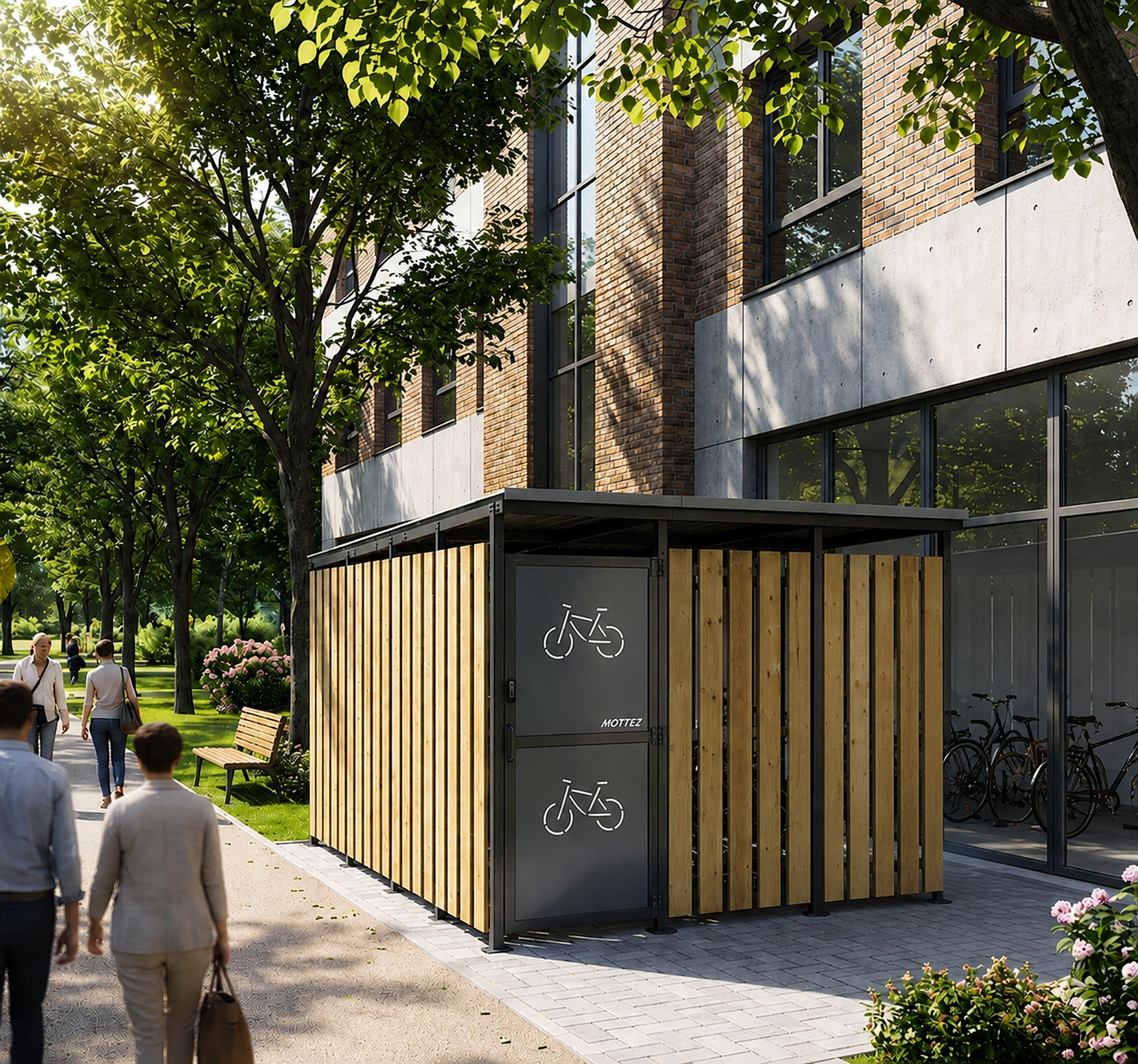 Cubic Secure Bike Shelter