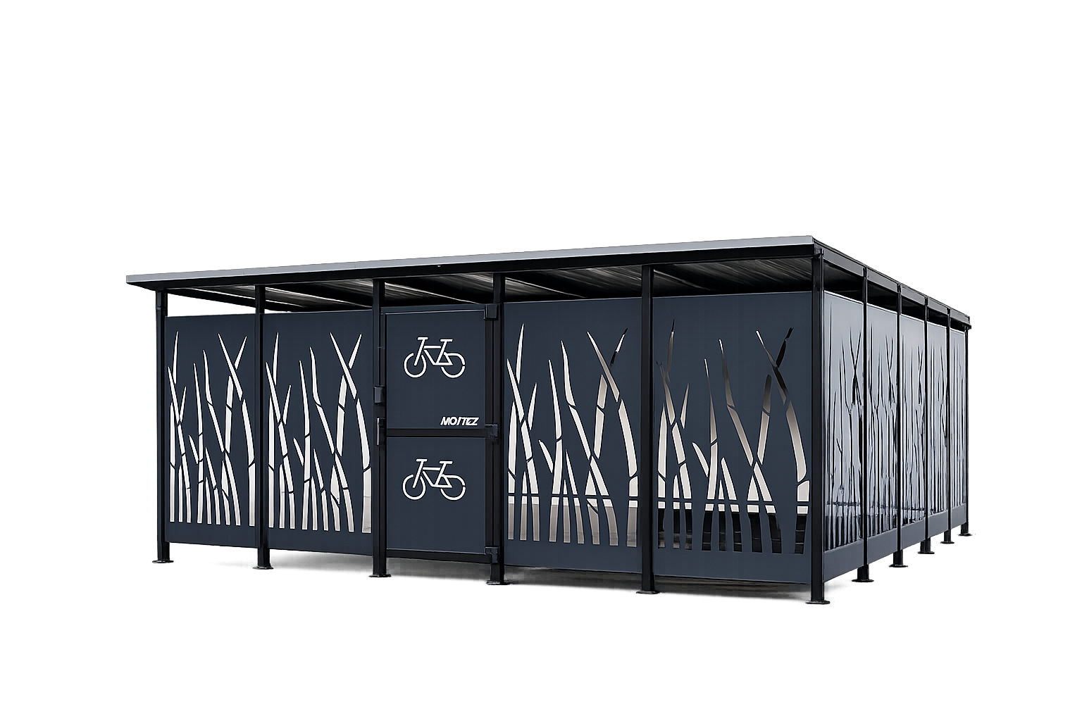 Cubic Secure Bike Shelter  (Reed Design)