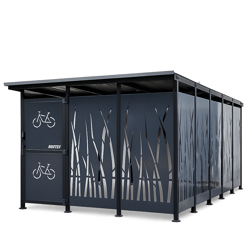 Cubic Secure Bike Shelter  (Reed Design)