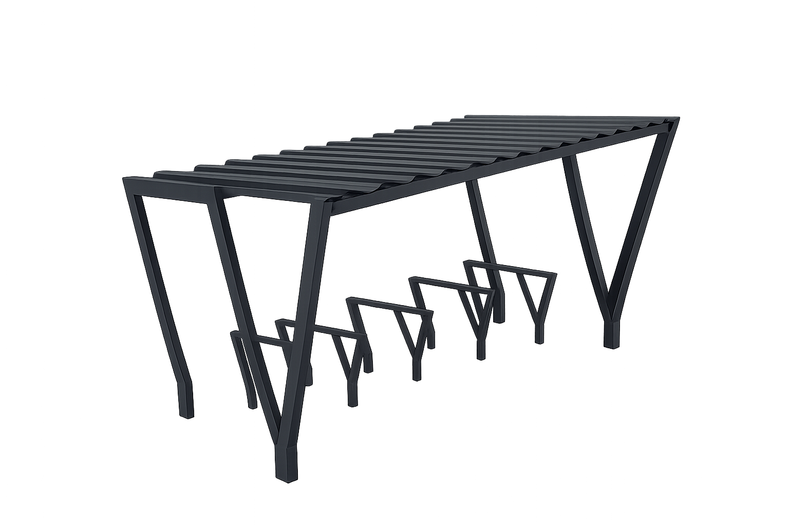 VISTA Bike Shelter Single (Glass/Sheet Roofing)