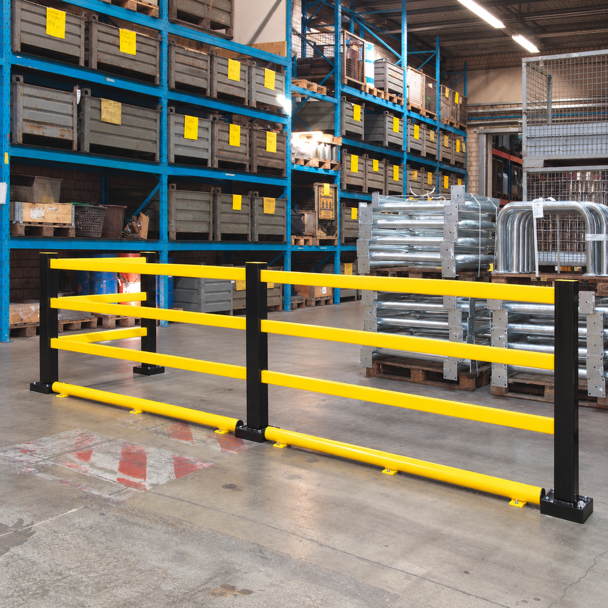 Black Bull Hybrid Flexible Railing System - INDOOR