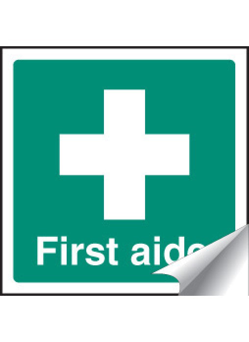 First Aider Label Safety Sign