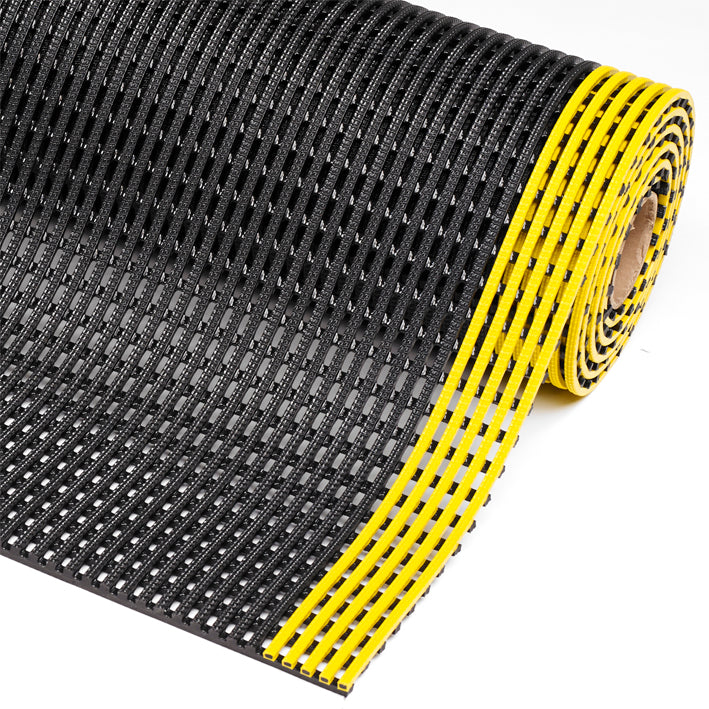 Flexdek Anti-Slip Mat Black/Yellow Roll