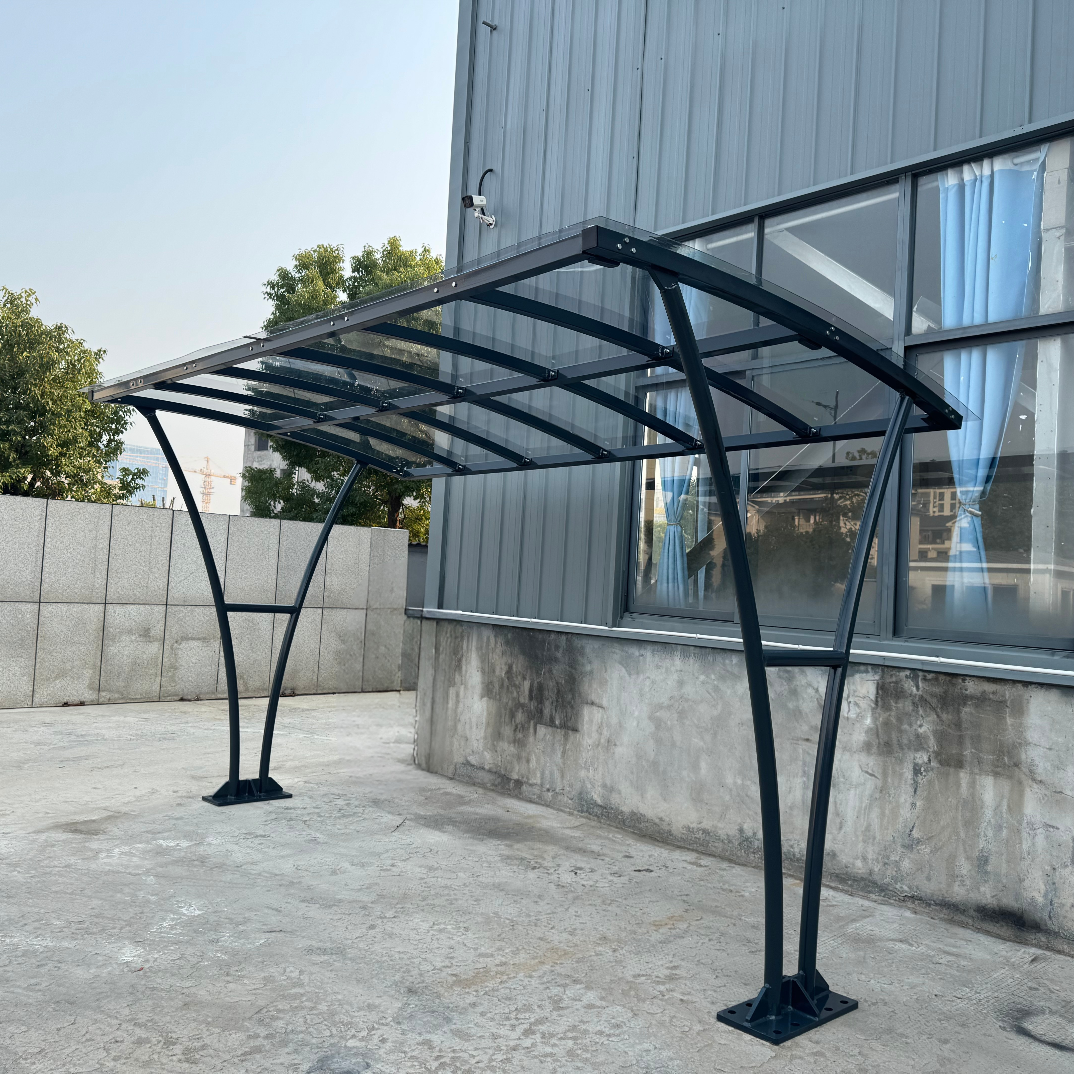 Grey Bike Shelter