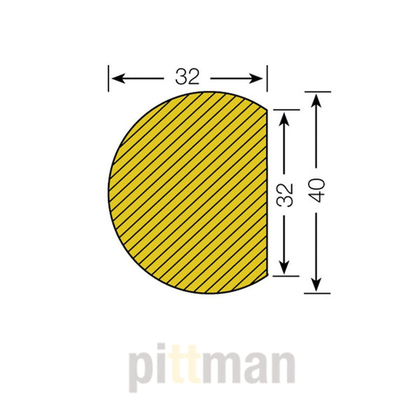 Semi-Circular Surface Protection Foam