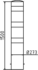 Defender Warehouse Bollard Ø 273mm