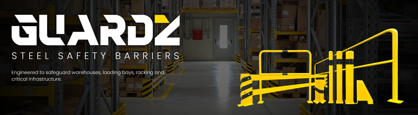 Guardz Steel Safety Barriers
Engineered to safeguard warehouses, loading bays, racking and critical infrastructure.