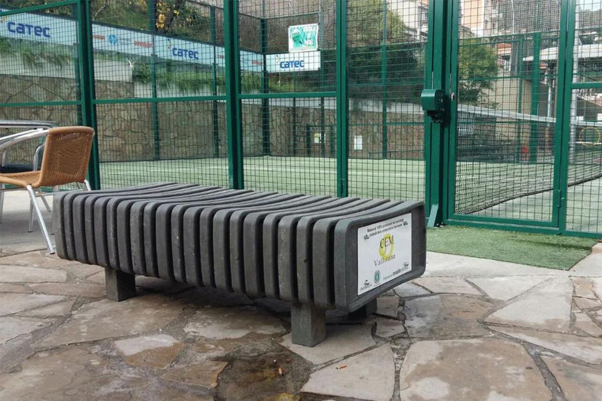 recycled benches