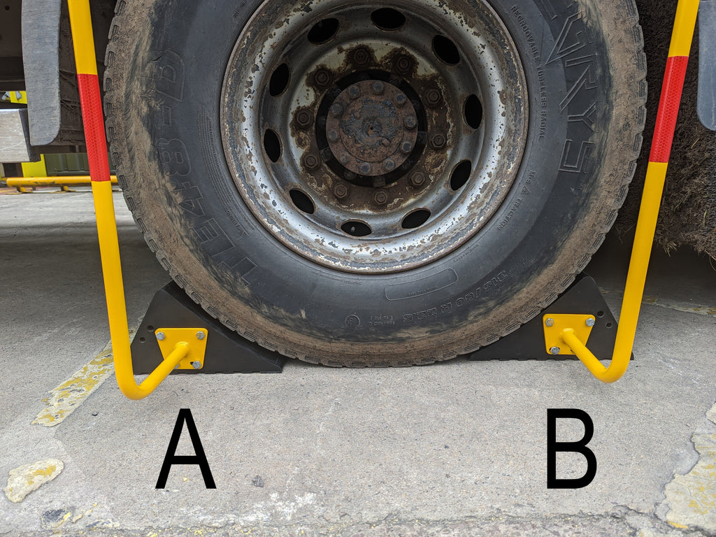 Chock With Rods Handled Wheel Chock | Pittman