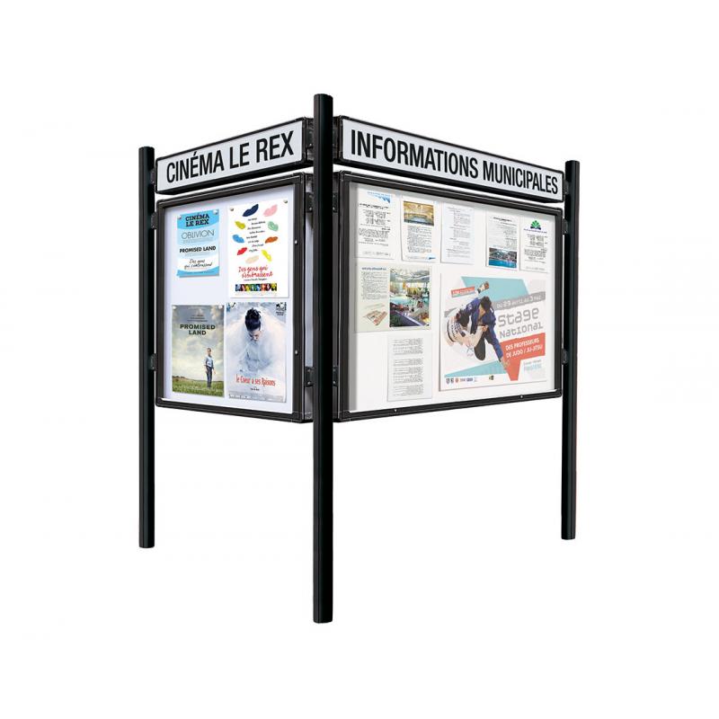 Procity 2000 Outdoor Notice Board 75mm Pittman