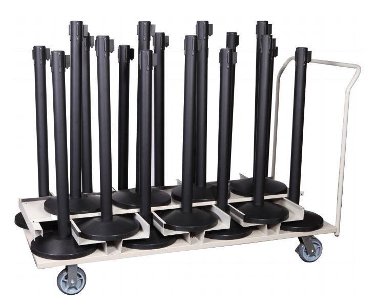 Belt Barrier Storage Cart