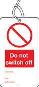 Prohibition Safety Tags