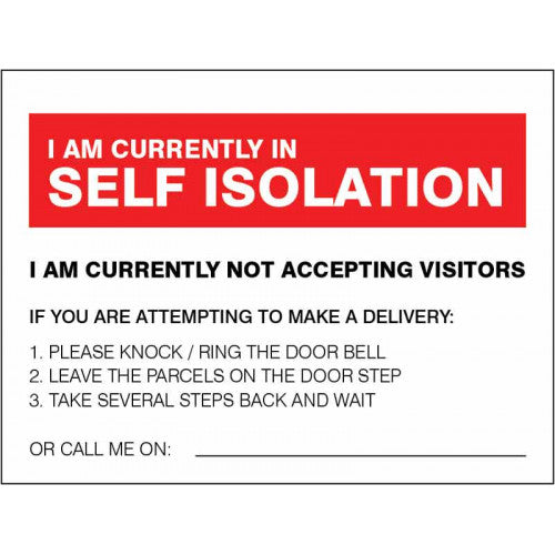 Protective Reverse Isolation Sign Advice For The Public