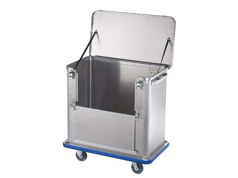Aluminium Transport Trolley - with flap and lid