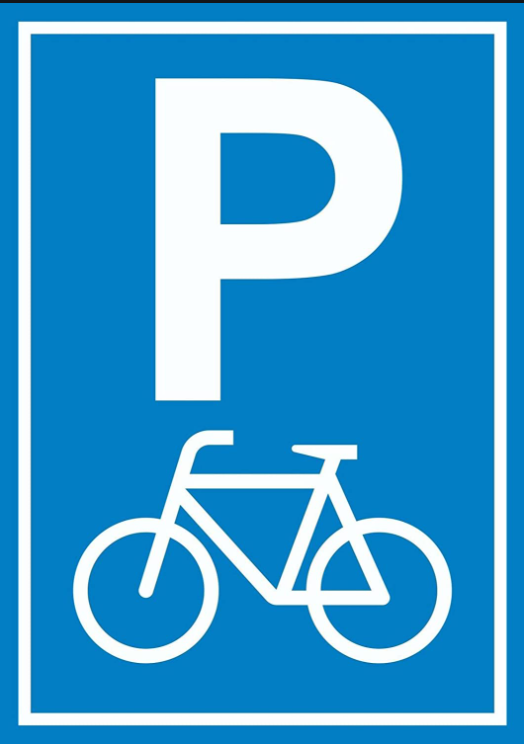 Vertical Sign - Parking Allowed - Bike Parking Sign