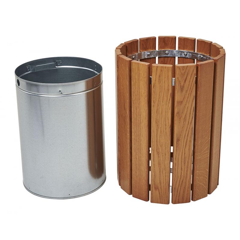 Cologne Wooden Litter Bin