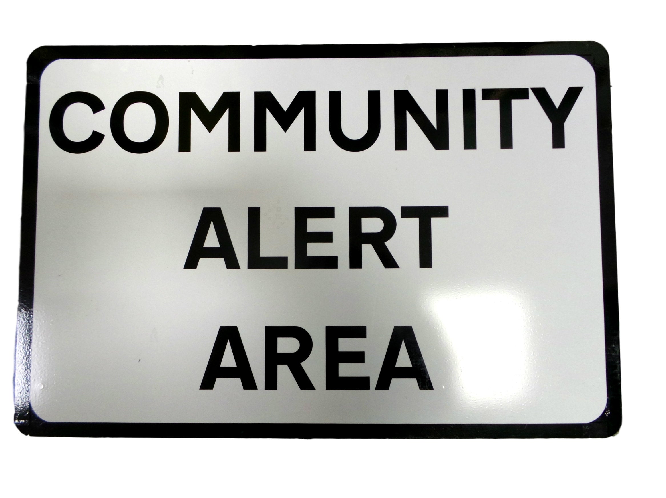 Community Alert Area Sign