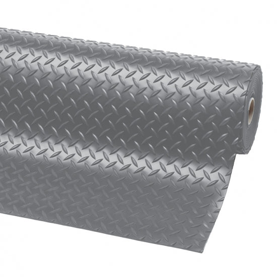 Diamond Plate Rubber Runner Grey