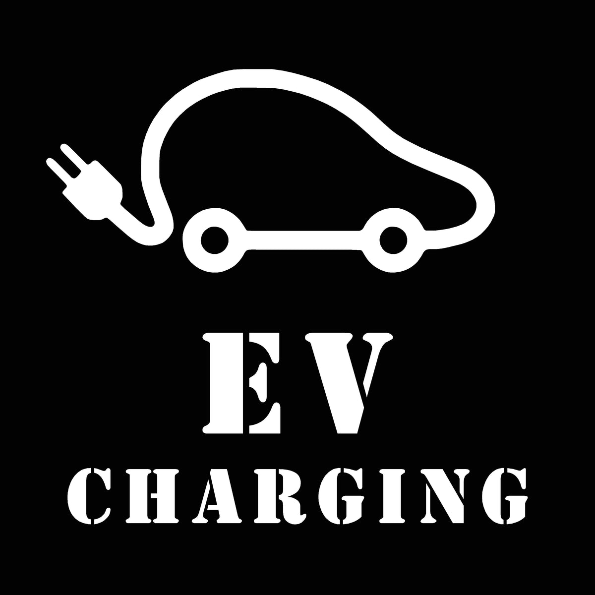 EV Charging Symbol Stencil Pittman