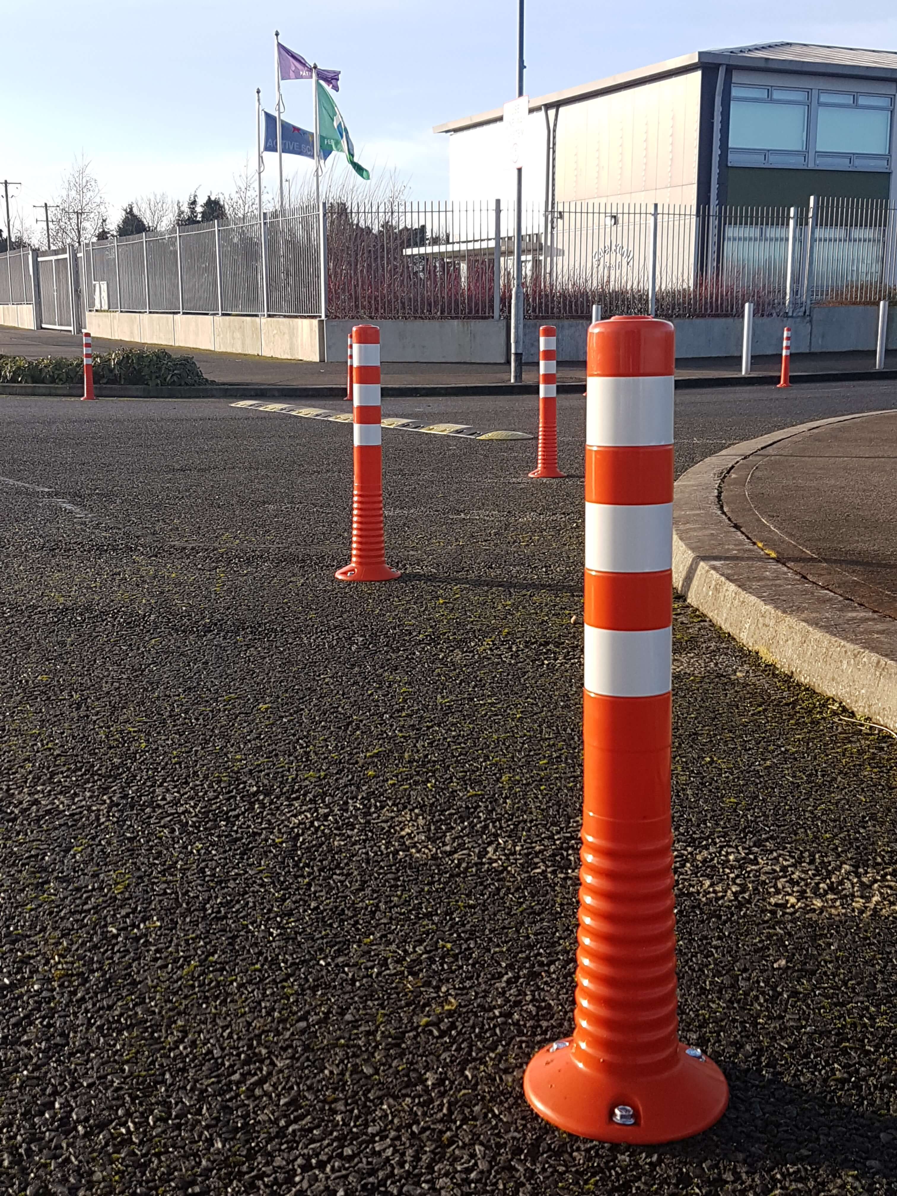 Flexbrite™ Flexible Bollard 750mm (Orange/White)