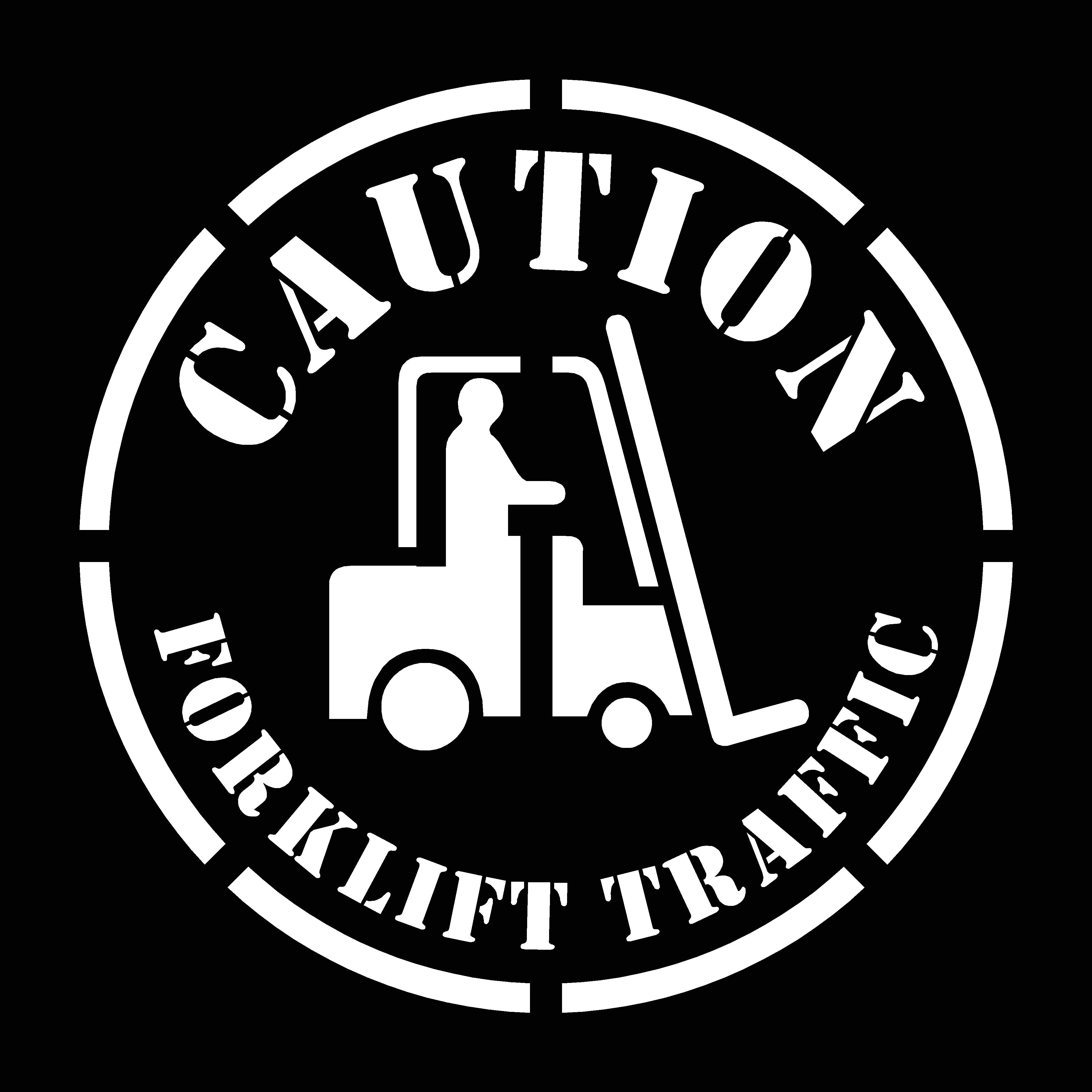 Forklift Symbol Stencil