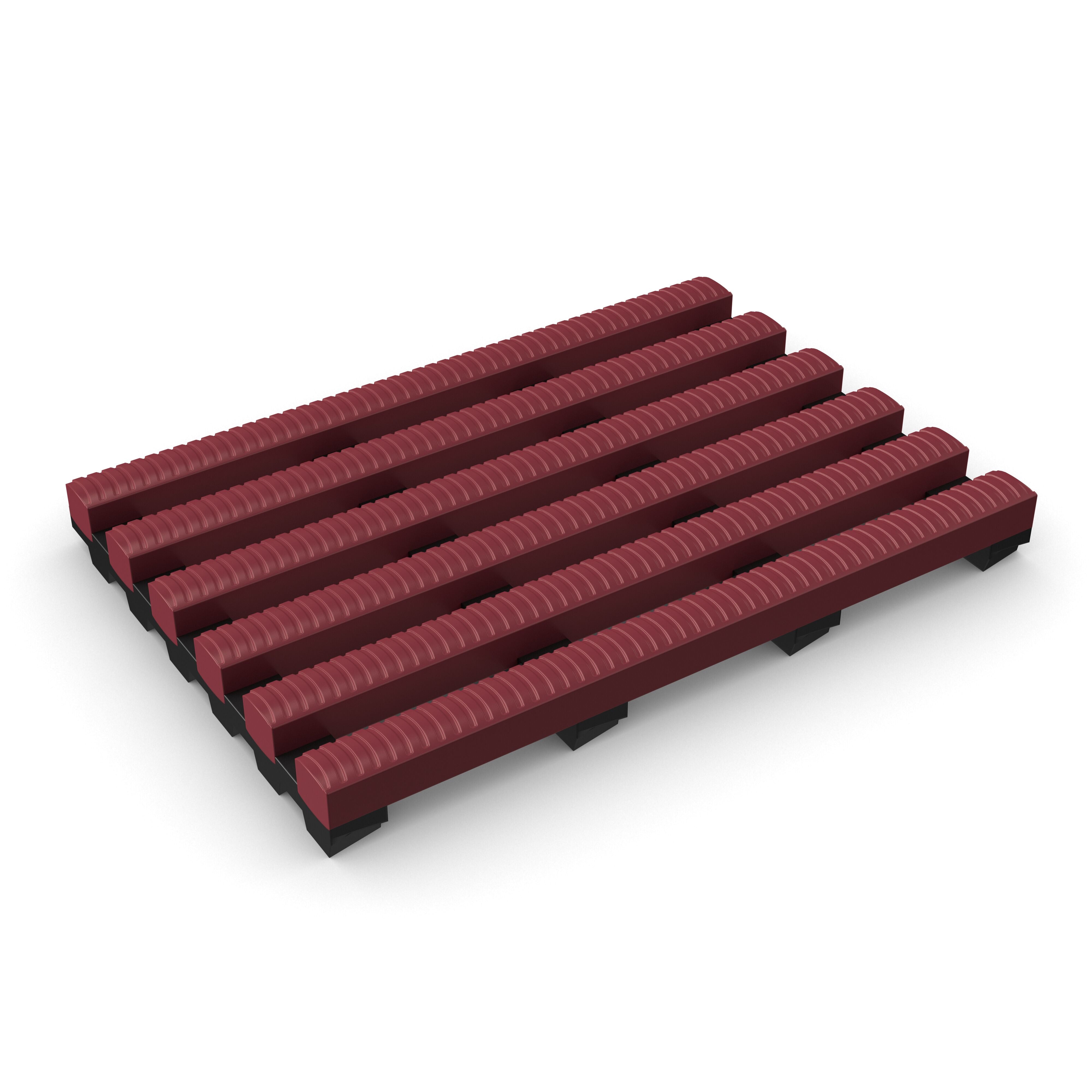 Heronrib Swimming Pool Mat Mulberry Red