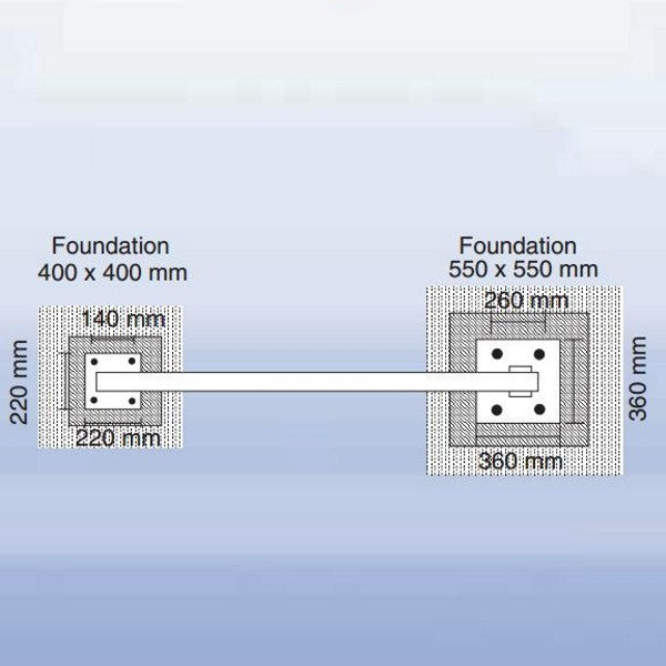 Access Barrier with Counterweight and Fixed Post