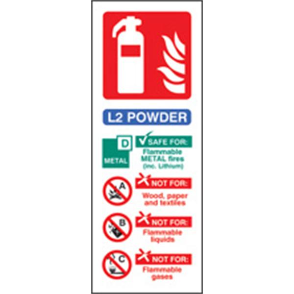 L2 Power Extinguisher Identification Sign