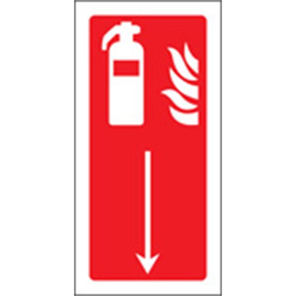 Fire Extinguisher Down Location Sign