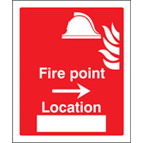 Fire Point Right Location Sign