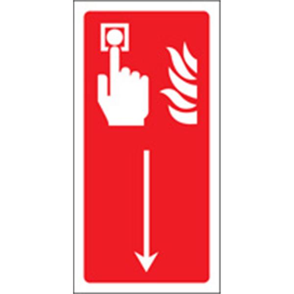 Call Point Down Fire Sign